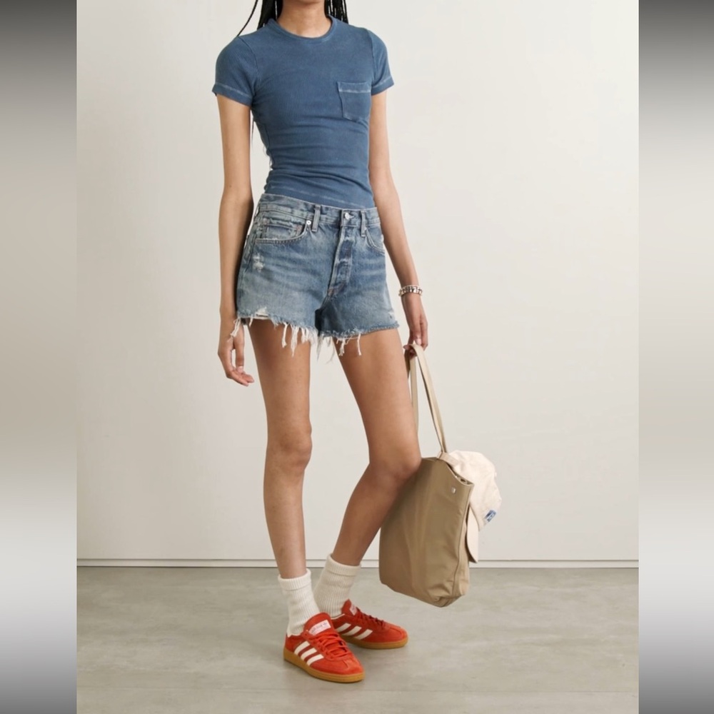 AGOLDE Parker cut off denim shorts 2,5”